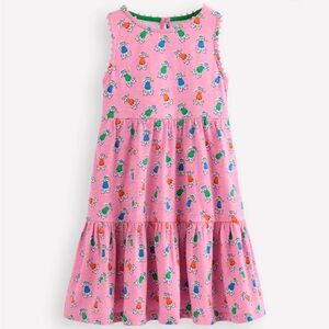 Mini Boden Ali Pom Trim Jersey Dress